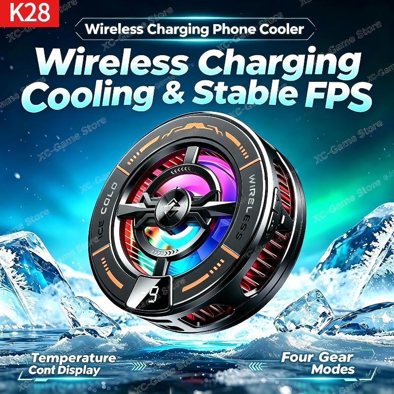 Phone Accessories For Android - مبرد هاتف مغناطيسي K28 مع شاحن