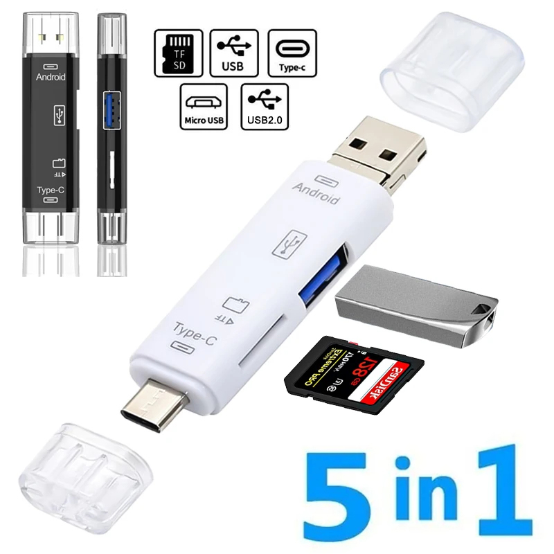 Micro Sd Card - 5 في 1 متعددة الوظائف Usb