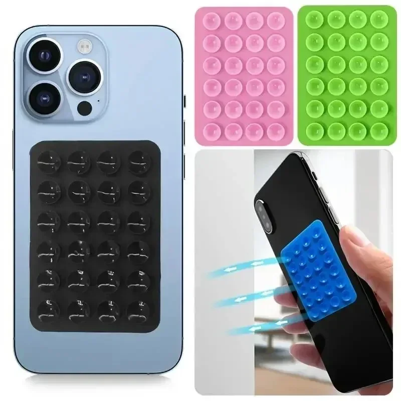 Phone Accessories Stand - حامل هواتف ذكية لاصق من السيليكون،