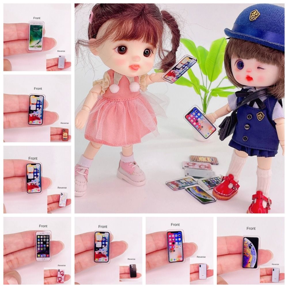Phone Accessories Doll - بيت الدمية الأشياء المصغرة للنساء ،