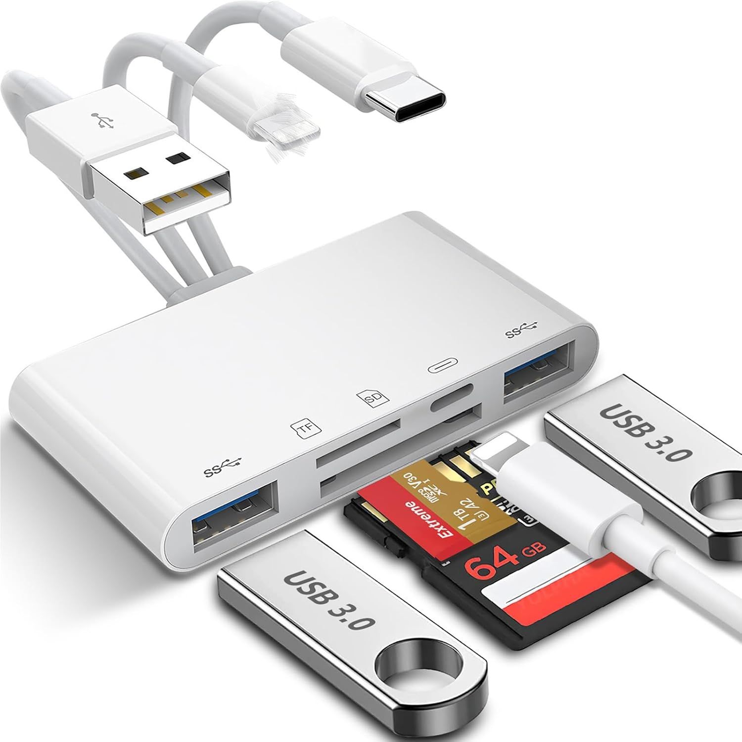 Micro Sd Card - 10 قطعة 5 في 1 محول