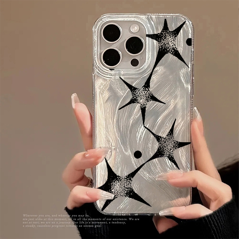 Apple Iphone 15 Pro Max - غطاء هاتف بنمط النجمة اللامعة العصري