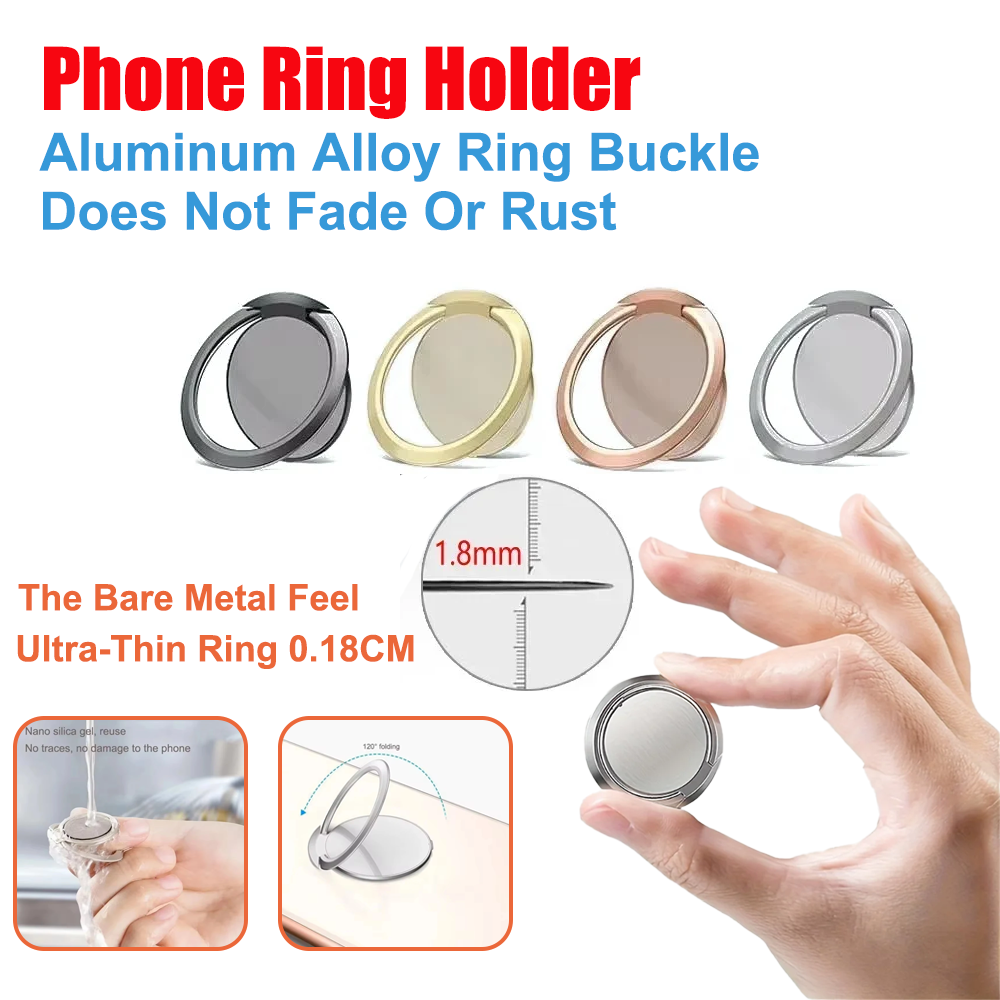 Phone Accessories Japan - حامل حلقي معدني رفيع للغاية للهاتف