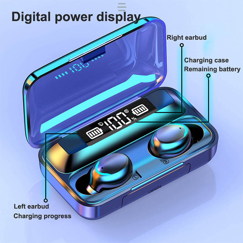 2026 F9 سماعات لاسلكية LED Dis - مراجعة Bluetooth Earphone Tws وسعره