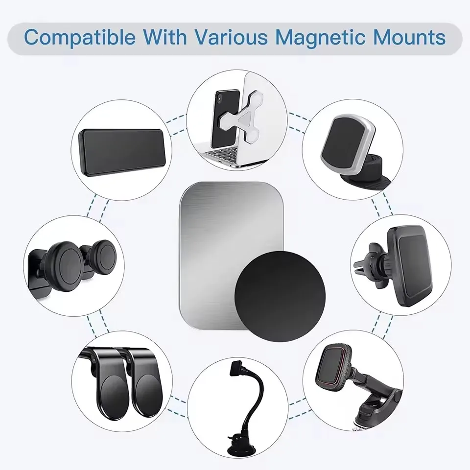 قرص معدني رفيع لاصق من الحديد  - مراجعة Phone Accessories Holder Car وسعره