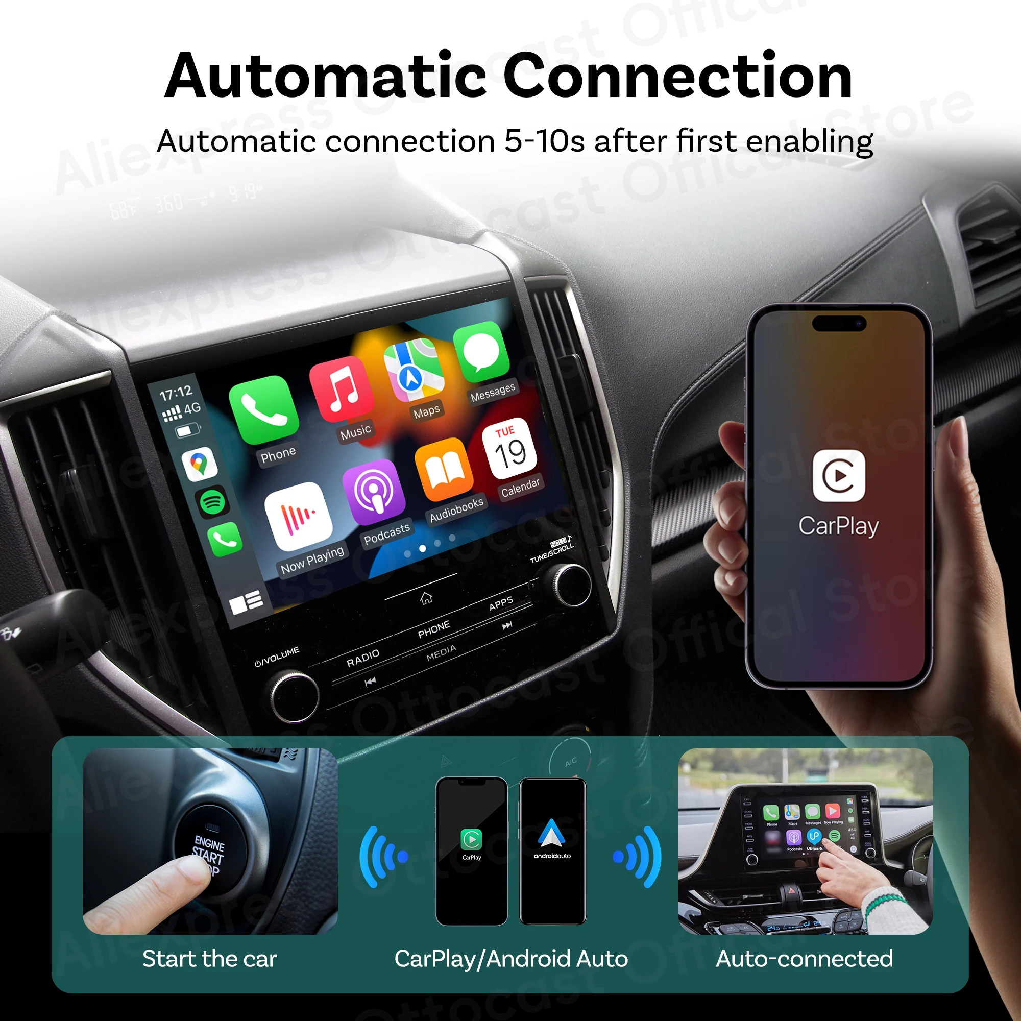 صندوق محول OTTOCAST MINI اللاس - مراجعة Phone Accessories For Android وسعره