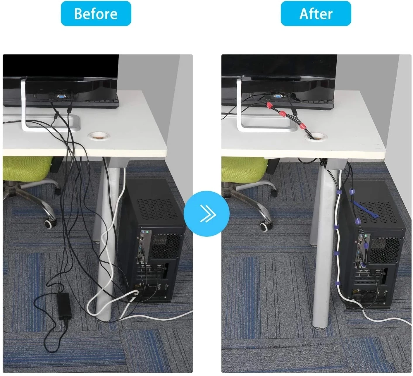 10/30/50 قطعة منظم الكابلات قا - مراجعة Phone Accessories Hanger وسعره