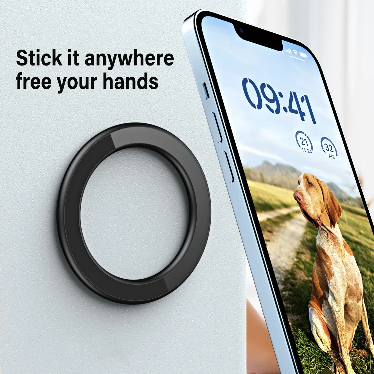حامل حلقي مغناطيسي لاصق قوي مت - مراجعة Phone Accessories Stand وسعره