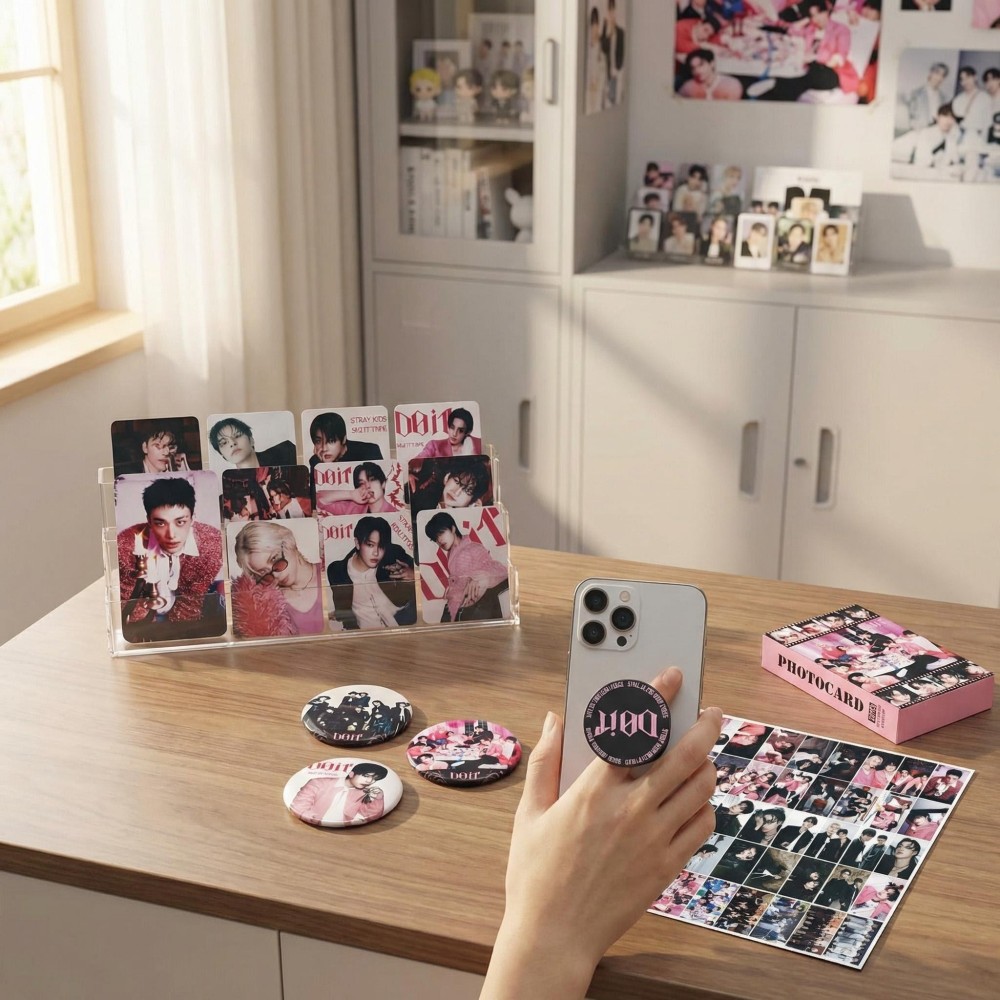 ملصقات صور فرقة K-pop ستراي SK - مراجعة Phone Accessories For Boys وسعره