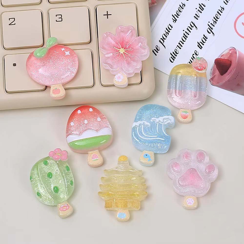 10 قطع من زينة الراتنج الشفافة - مراجعة Phone Accessories For Boys وسعره