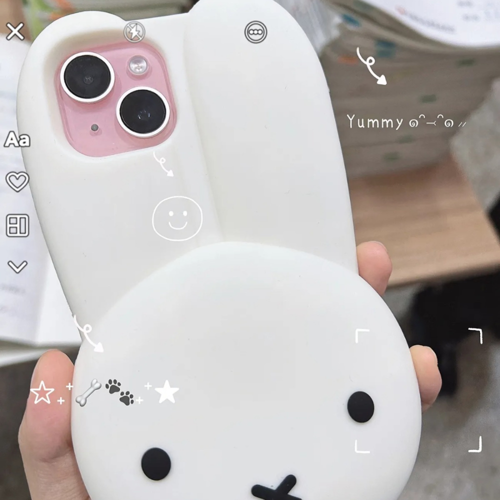 ميفي أرنب الأبيض سيليكون جراب  - مراجعة Phone Accessories Images وسعره