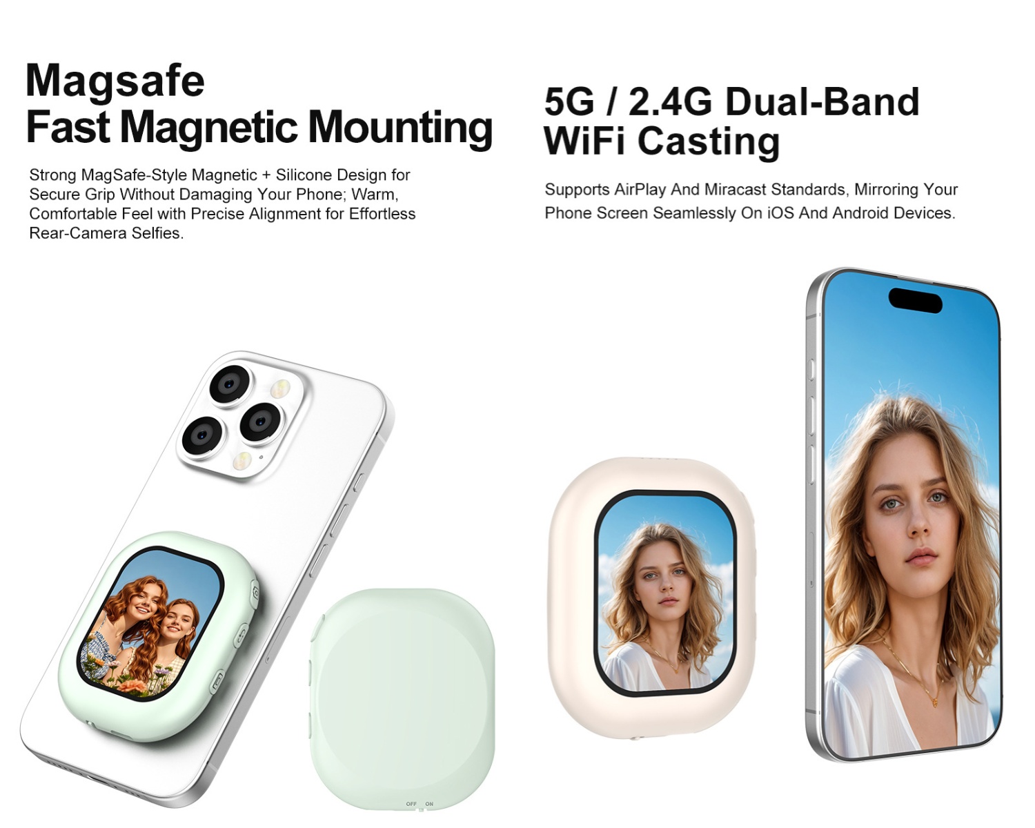 شاشة مراقبة سيلفي مغناطيسية لا - مراجعة Phone Accessories For Android وسعره